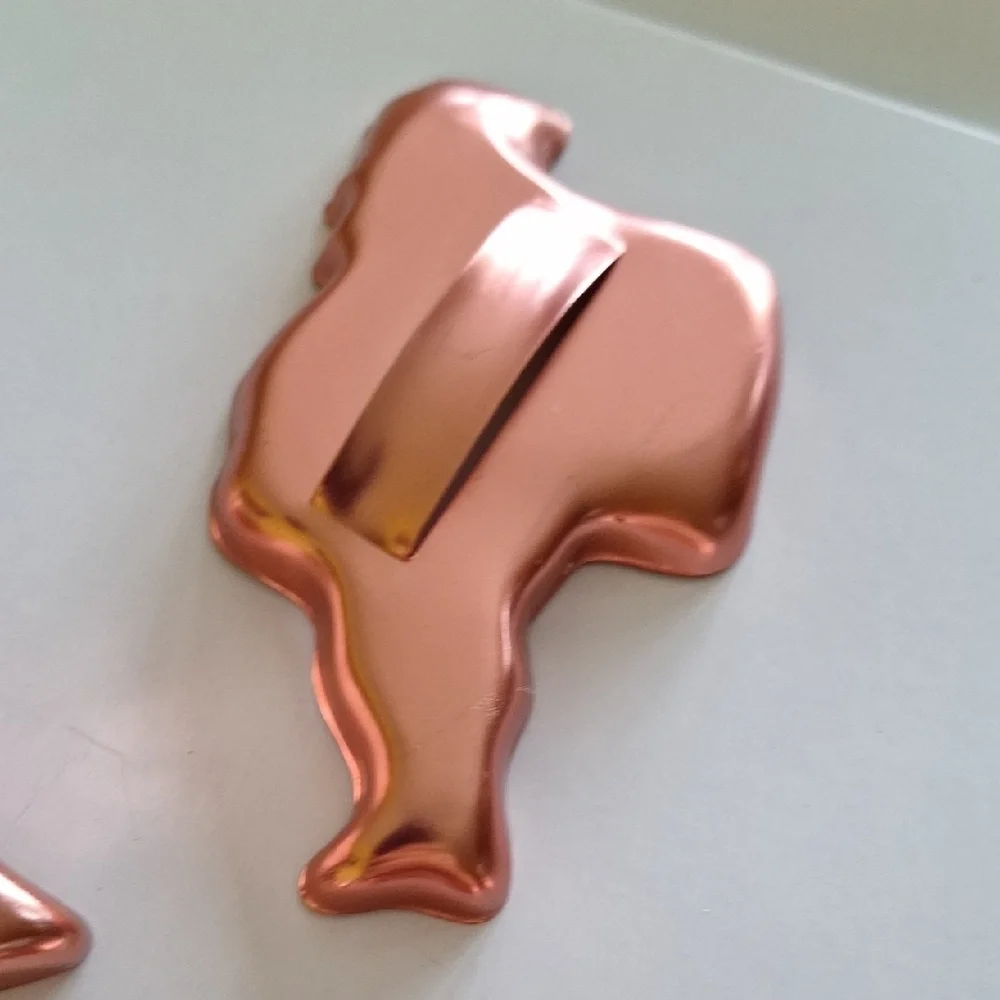 Unique Vintage Copper Cookie Cutters Set